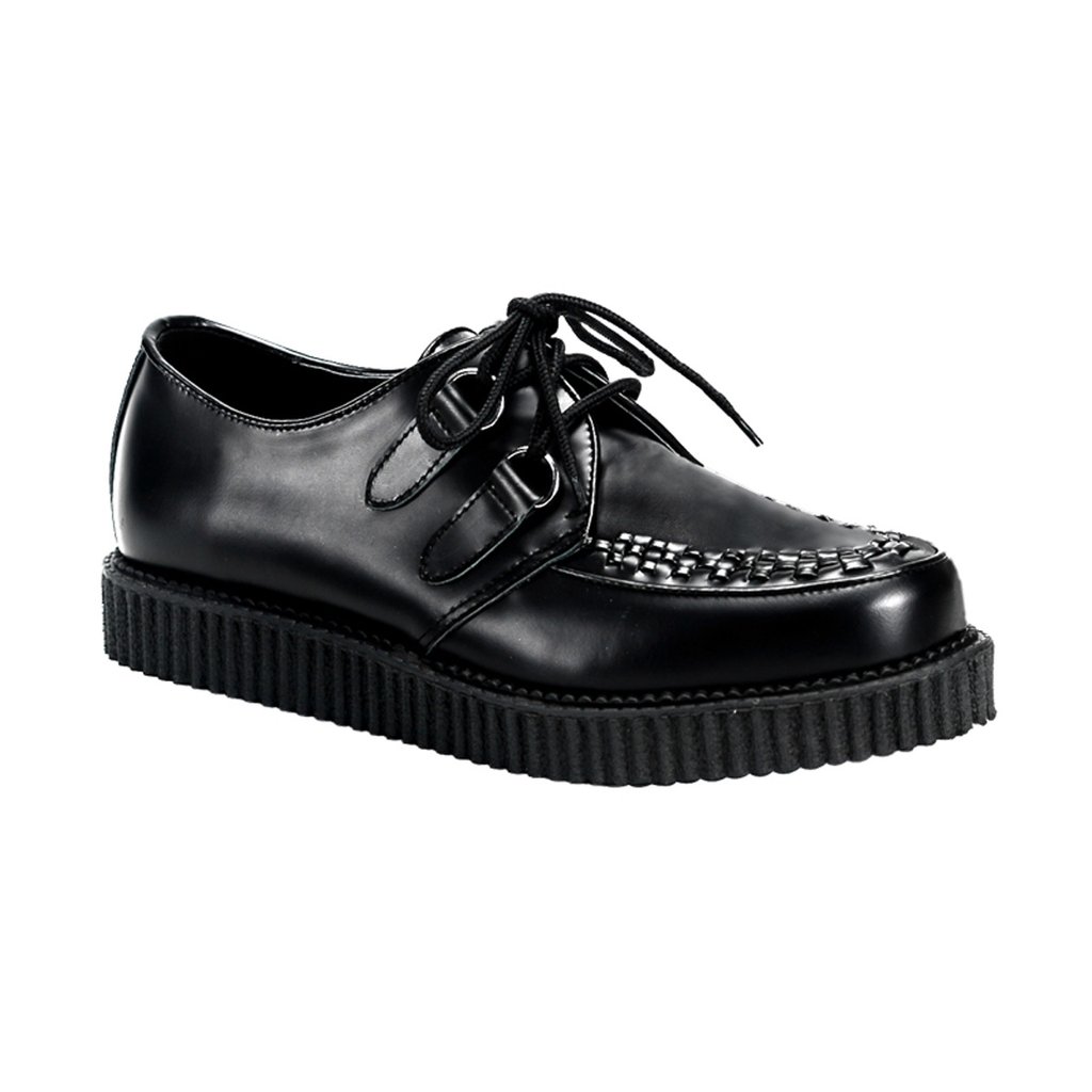 Creepers Demonia Creeper 602 Cuir Homme - Noir 50942-TEBJ